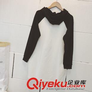 網(wǎng)店爆款 韓國(guó)東大門(mén)秋季新款2015百搭學(xué)院風(fēng)ulzzang馬里奧插肩袖女衛(wèi)衣原始圖片2