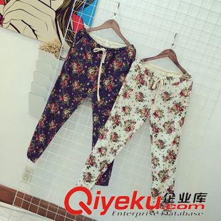 實(shí)體店拿貨爆款 2015春季新品韓版白底圖案純棉彈力寬版中長(zhǎng)襯衫2色女