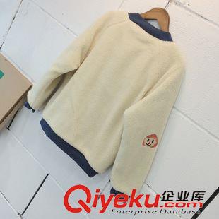 10.7NEW 塔卡沙冬季新款簡單復古羊羔毛加厚面包服刺繡小孩棒球棉衣外套女