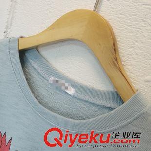 9.23NEW 2015秋季新款韓國(guó)寬版貓抓老鼠印花水洗毛圈棉中長(zhǎng)款圓領(lǐng)寬版衛(wèi)衣原始圖片3