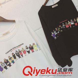 9.21NEW 2015秋季新款熱賣女裝簡約百搭辛普森家族印花圓領短款長袖衛衣