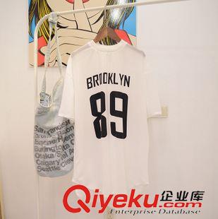 雪紡衫/蕾絲衫 2015夏季新款女裝熱賣清爽韓版89號印花字母超薄清透雪紡罩衫2色