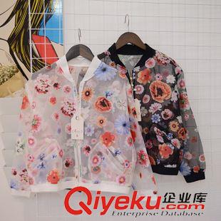 防曬衣/空調(diào)服 2015夏季新款女裝薄荷色系抽繩寬松休閑冰絲歐根紗連帽防曬外套