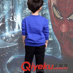 男童特色時尚帥氣套裝專區(qū) 2015秋裝童裝男童衣服兒童中大童休閑長袖蜘蛛俠套裝春秋兩件套潮原始圖片3