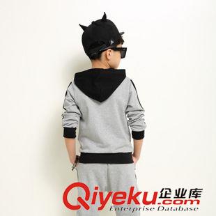 男童特色時(shí)尚帥氣套裝專區(qū) 童裝男童2015秋裝套裝新款左凡純棉拼色簡(jiǎn)約時(shí)尚大牌潮裝長(zhǎng)袖套原始圖片3
