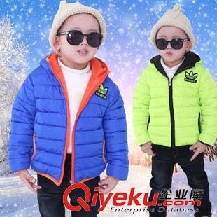 40-50元 童棉服新款冬裝兒童羽絨棉服外套中大童裝AD繡花韓版時尚連帽外套
