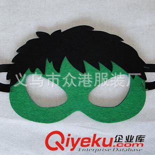 新品系列 批發(fā)熱銷舞臺卡通兒童綠色毛氈無紡布護手腕帶節(jié)日裝扮綠巨人護腕原始圖片2