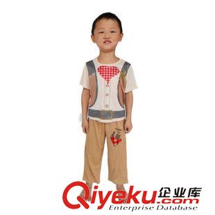 男童服裝 廠家直銷男孩牛仔系列萬圣節(jié)狂歡節(jié)服裝舞臺(tái)表演COS服飾原始圖片2