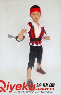 男童服裝 廠家直銷男孩海盜系列萬圣節(jié)舞臺(tái)表演服裝