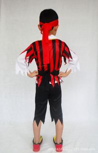 男童服裝 工廠批發海盜系列萬圣節節日演出兒童化妝舞會服飾服裝原始圖片3