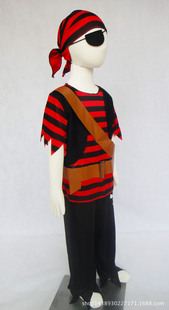 男童服裝 工廠批發(fā)海盜系列萬圣節(jié)節(jié)日演出兒童化妝舞會服飾服裝原始圖片3