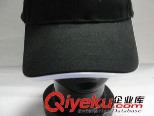 賽車帽 黑色光身棒球帽光纖配件六頁頂燈帽無logo帽子發(fā)光帽子原始圖片2