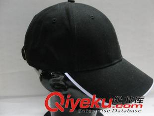 賽車帽 黑色光身棒球帽光纖配件六頁頂燈帽無logo帽子發(fā)光帽子原始圖片3