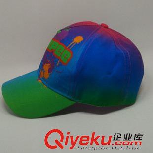 賽車帽 東莞帽廠供應(yīng)全件{bfb}滌綸彩色印花五頁頂棒球帽原始圖片3