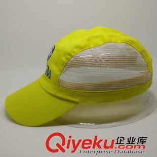 賽車(chē)帽 供應(yīng)黃色超細(xì)纖維運(yùn)動(dòng)帽 三片折合網(wǎng)布拼接瓜皮帽 促銷(xiāo)禮品贈(zèng)品原始圖片3