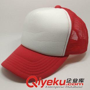 網帽 簡約空白廣告帽戶外促銷活動透氣帽子拼色尼龍網帽可定制各種logo原始圖片2