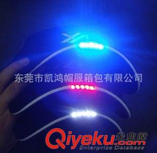 LED燈帽  韓國新款男女潮帽子時尚曲額LED燈嘻哈遮陽帽繡花棒球帽 批發原始圖片2
