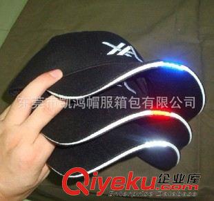 LED燈帽  韓國新款男女潮帽子時尚曲額LED燈嘻哈遮陽帽繡花棒球帽 批發原始圖片3