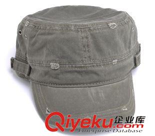 洗水帽 廠家定做洗水做舊磨破平頂古銅色金屬尾扣雞眼按鈕配件嘻哈軍帽原始圖片2