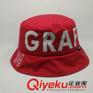 大沿帽 【東莞定做】春秋季防曬漁夫帽 時尚涂鴉純棉盆帽平頂折疊便攜原始圖片3