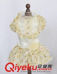 裙子 寵物用品批發(fā)，寵物婚紗，寵物裙子，狗狗禮服，碎花公主裙原始圖片2