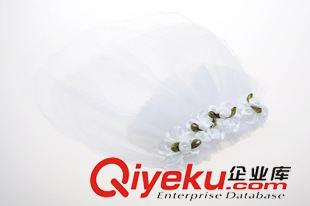 頭紗 廠家直銷，原創{dywe}，寵物婚紗頭飾，狗狗新娘頭花，披紗原始圖片2