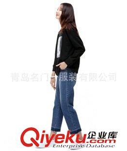 T恤 專柜日系原單前后兩穿棉質(zhì)蕾絲拼接T恤女