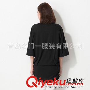 T恤 15時尚大碼女裝休閑長款衫 官網同步原始圖片3