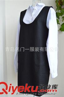 連衣裙 秋季女裝新款專柜同步外貿(mào)純黑色雙兜無袖背心裙原始圖片2