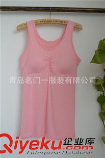 背心/吊帶 2015新夏季必備女內(nèi)衣帶胸墊莫代爾背心吊帶原始圖片2