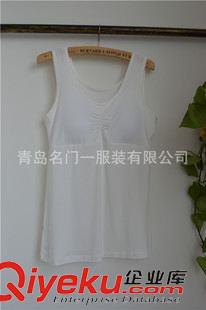 背心/吊帶 2015新夏季必備女內(nèi)衣帶胸墊莫代爾背心吊帶原始圖片3