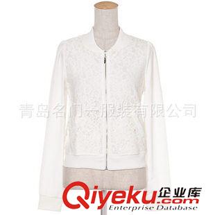 外套/風(fēng)衣/ I家15新款蕾絲拼接雪紡小開衫春夏季百搭外套 時(shí)尚好看原始圖片3