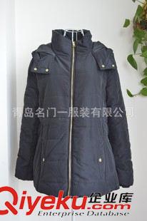 外套/風(fēng)衣/ 歐美女裝專柜款原單純色連帽休閑羽絨棉服