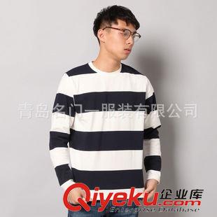 男裝 2015原單棉質T恤 男士青年款秋季百搭長袖T恤衫原始圖片2