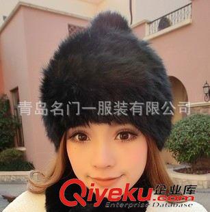 雜貨=包/鞋/帽/襪子/圍巾/飾品 2015冬季外單兔毛針織帽子 時尚洋氣女士帽保暖冬原始圖片2