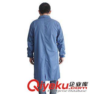 男/女醫(yī)師服 廠家直銷 防污防塵藍(lán)大褂 醫(yī)生工作服工裝袍子 男女款藍(lán)色大衣