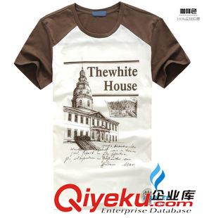 圓領(lǐng)T恤  定做專區(qū) 廣告衫文化衫工作t恤訂做 男式休閑圓領(lǐng)短袖純棉t恤 來(lái)圖來(lái)樣訂做原始圖片2