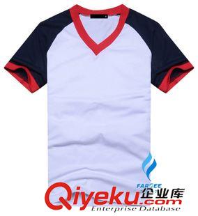 V領(lǐng)T恤   定做專區(qū) 男裝休閑純棉t恤衫訂做 男式V領(lǐng)短袖印花t恤 活動(dòng)促銷廣告t恤定制