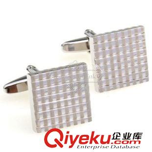 13元區(qū) 【廣州袖扣 袖扣現(xiàn)貨】袖扣-銀色正方形袖扣 AE6762 金屬工藝