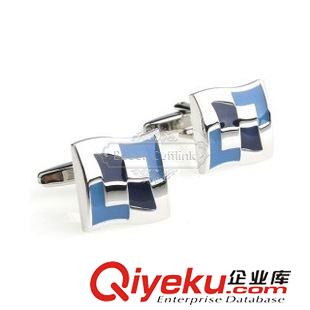 13元區(qū) 【廣州袖扣 袖扣現(xiàn)貨】袖扣-銀色正方形袖扣 AE6762 金屬工藝