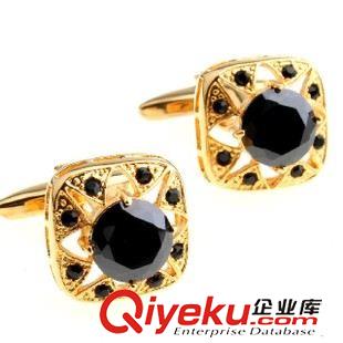 水晶 【袖扣現(xiàn)貨 深圳袖扣】白色水晶袖扣 AE7741 鑲嵌工藝