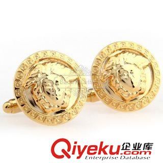 藝術 【外貿袖扣 流行飾品】金色圖案袖扣 DA1138 金屬工藝