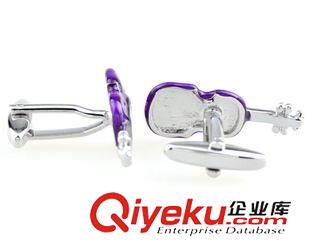 音樂(lè) 吉他 紫色袖扣 - DA2466原始圖片3