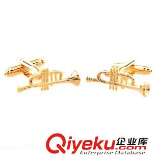 音樂 音樂樂器 喇叭 金色袖扣 - DA2847原始圖片2