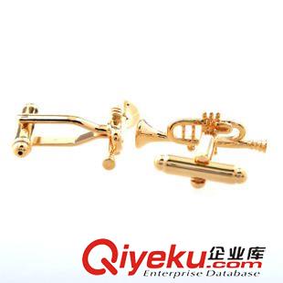 音樂 音樂樂器 喇叭 金色袖扣 - DA2847原始圖片3