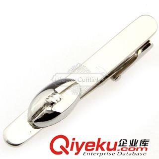 領帶夾 【gd領帶夾】領帶夾-銀色橢圓領帶夾 AE0950 金屬光面原始圖片2