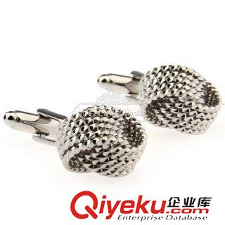 未分類 【鋅合金袖扣】gd袖扣-銀色繩結袖扣 AE1479 金屬工藝原始圖片2