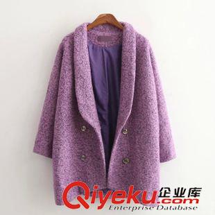 ★10月11號新款更新 2015秋季新款韓版寬松百搭牛仔羊羔毛愛心刺繡中長款外套 女
