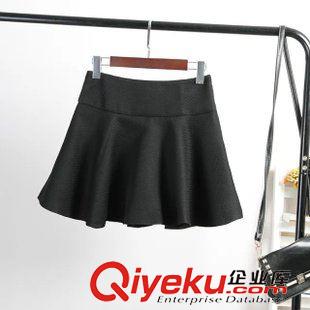 ★10月11號(hào)新款更新 2015秋季新款明星款眼睛拼色針織毛衣+荷葉邊純色半身裙套裝 女原始圖片3