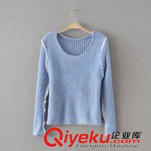 ★10月11號(hào)新款更新 2015秋裝新款日韓時(shí)尚長(zhǎng)袖幾何圖形毛衣長(zhǎng)袖針織衫  女裝上衣
